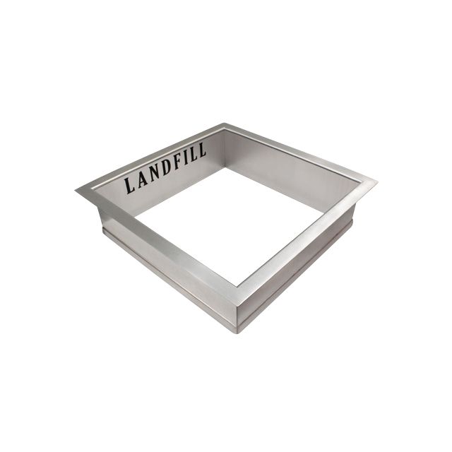 Square Trash rings with Lettering