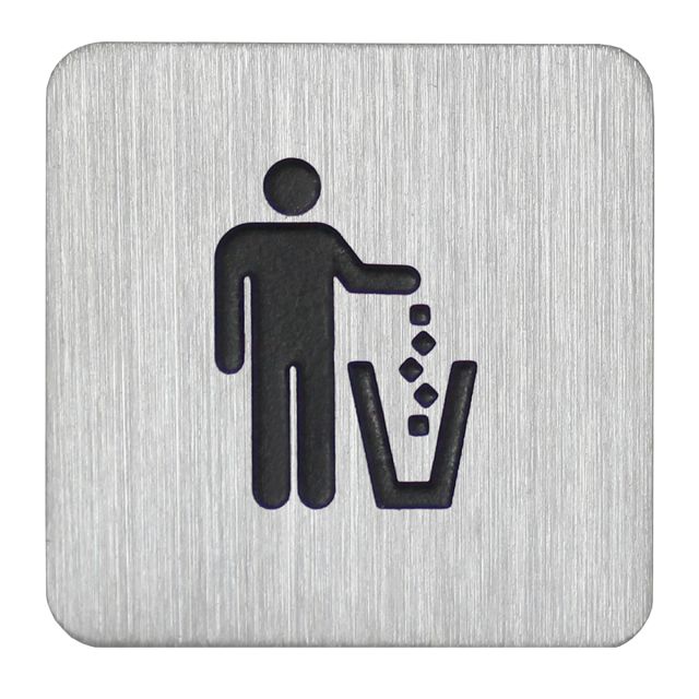 2in Square Stainless Steel Logos