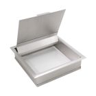 10in Square Trash Ring with Pull UP LId