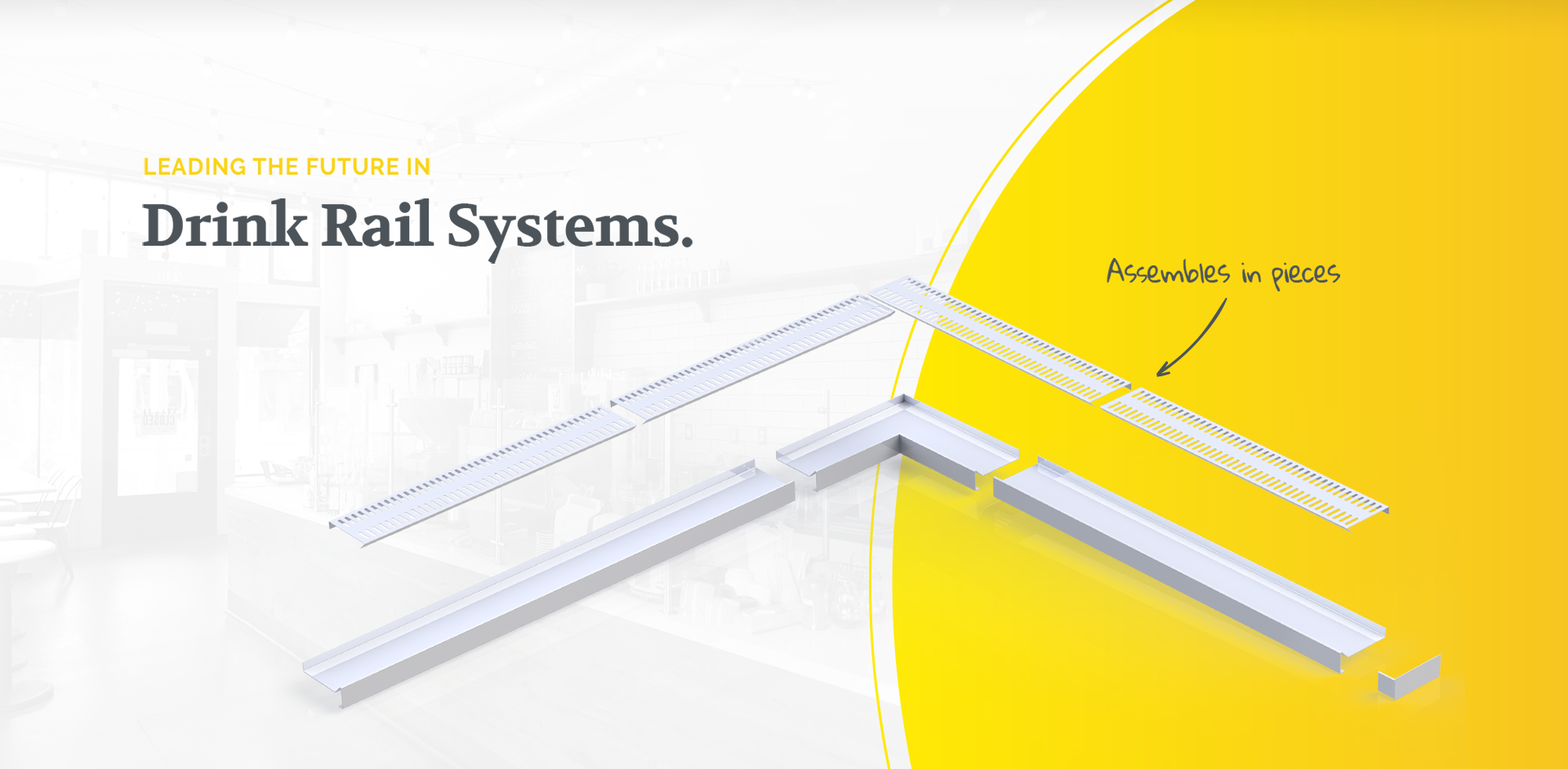 Perforated Drip Tray for Scupper Drink Rail